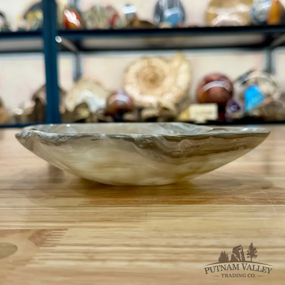 Gray Mexican Onyx Bowl 8’’ - Bowl