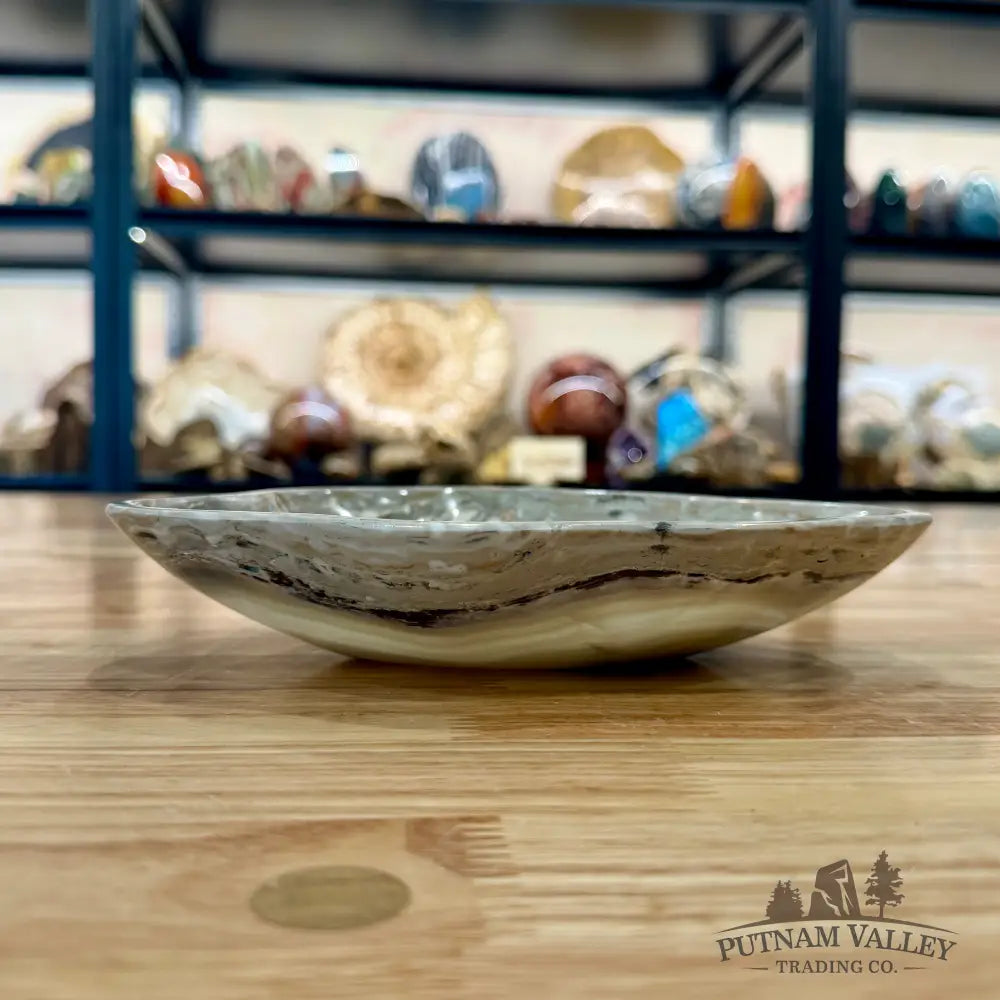 Gray Mexican Onyx Bowl 8’’ - Bowl