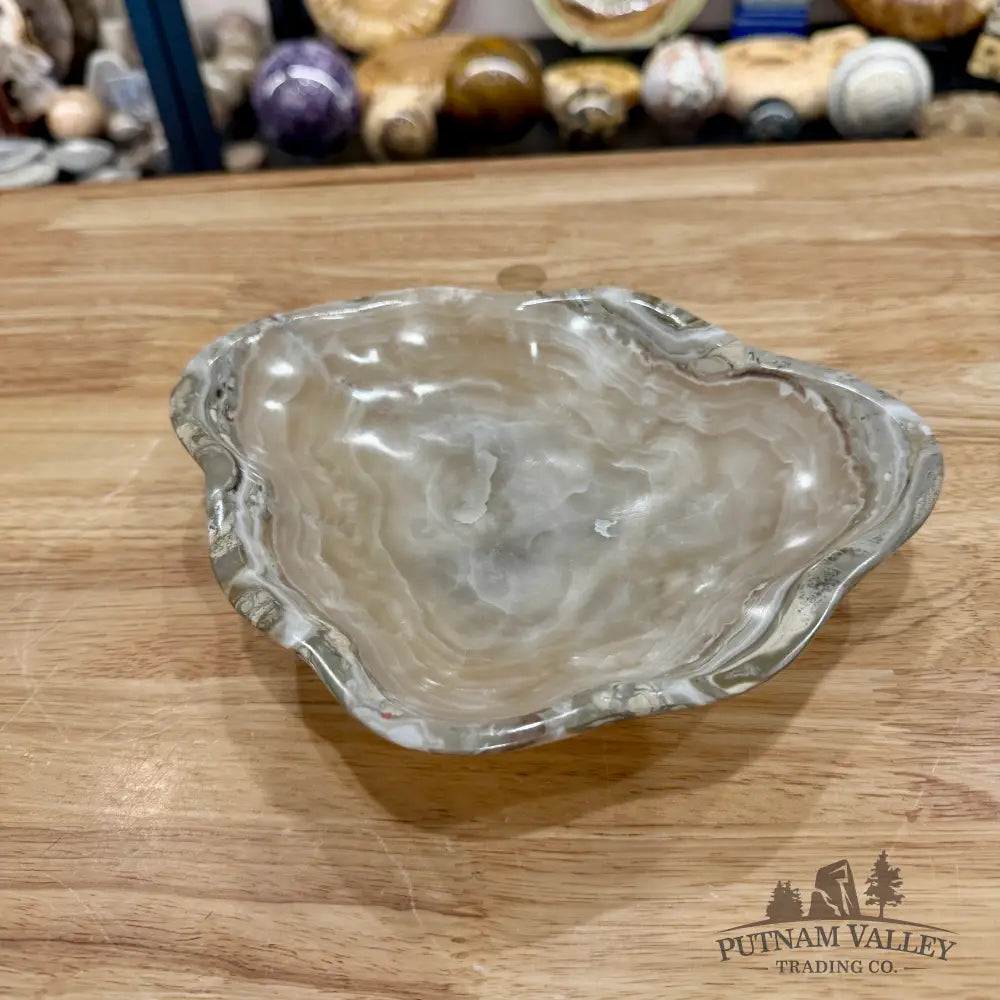 Gray Mexican Onyx Bowl 8’’ - Bowl