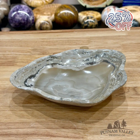 Gray Mexican Onyx Bowl 8’’ - Bowl