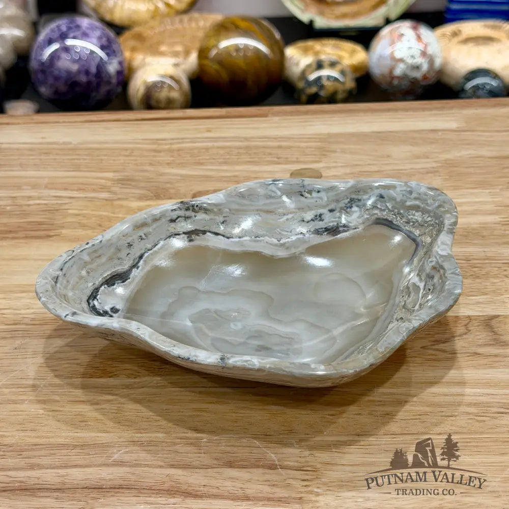 Gray Mexican Onyx Bowl 8’’ - Bowl