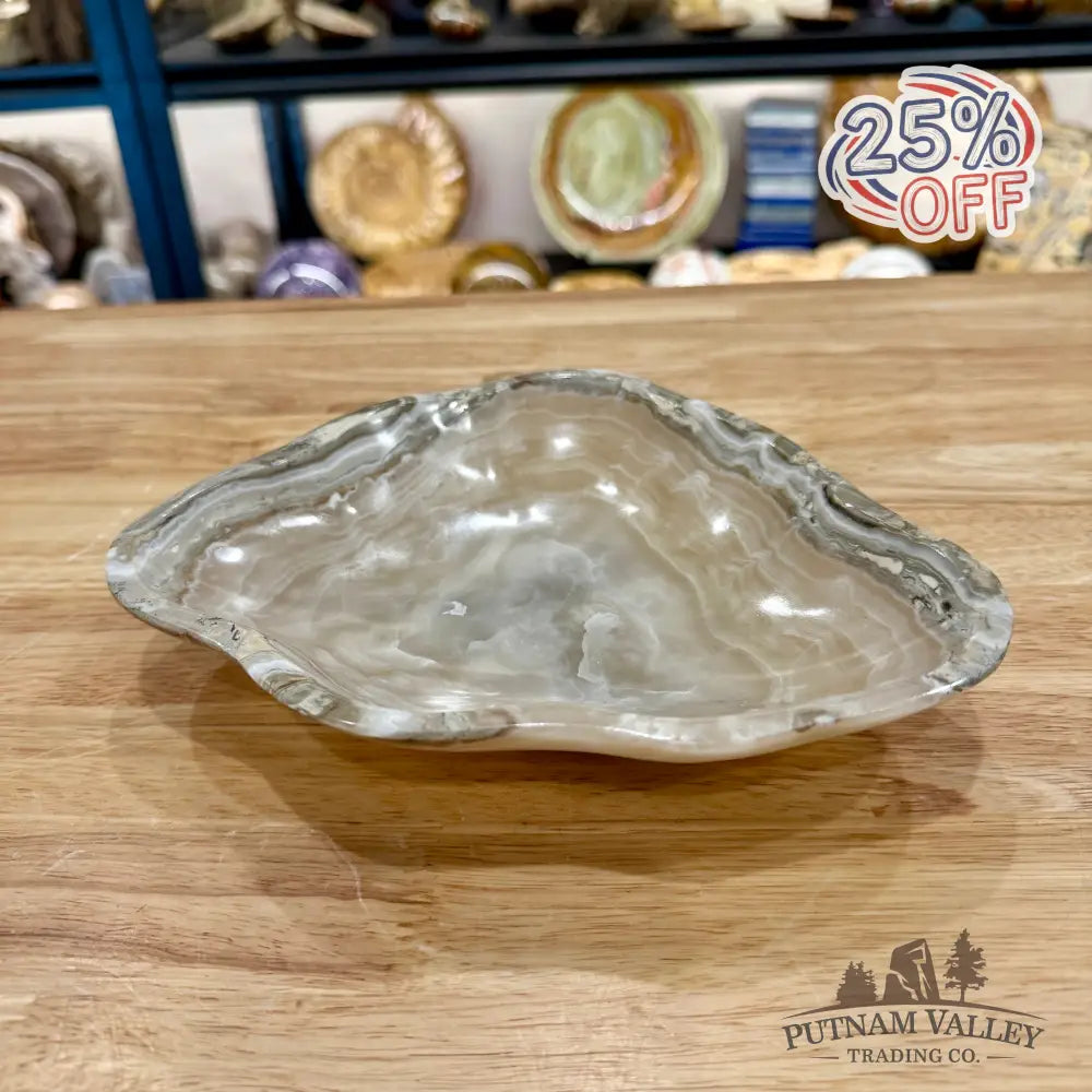 Gray Mexican Onyx Bowl 8’’ - Bowl
