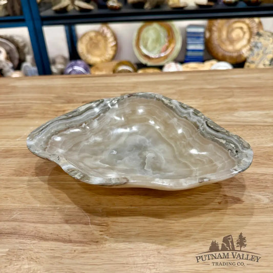 Gray Mexican Onyx Bowl 8’’ - Bowl