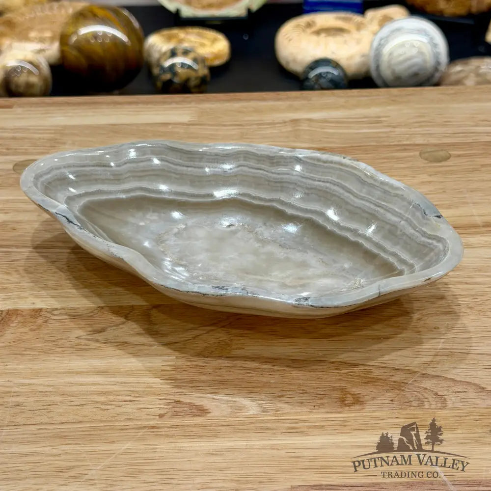 Gray Mexican Onyx Bowl 9.25’’ - Bowl