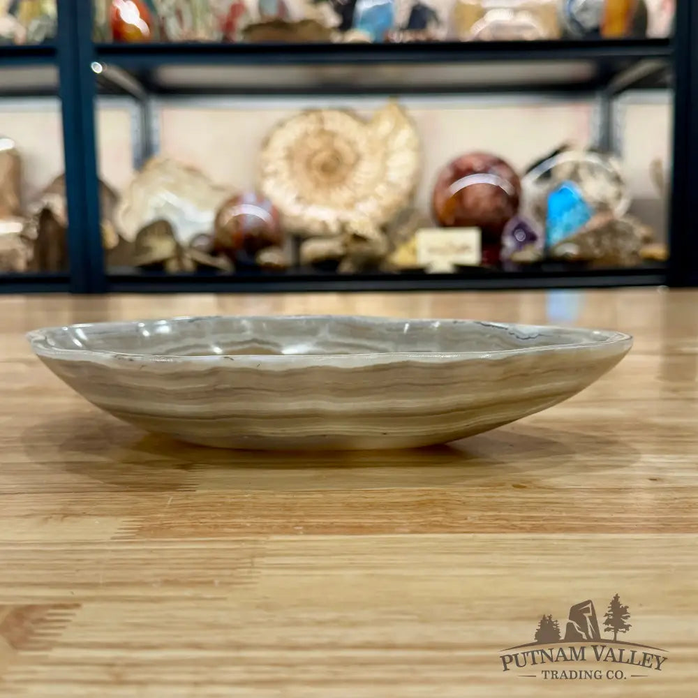 Gray Mexican Onyx Bowl 9.25’’ - Bowl