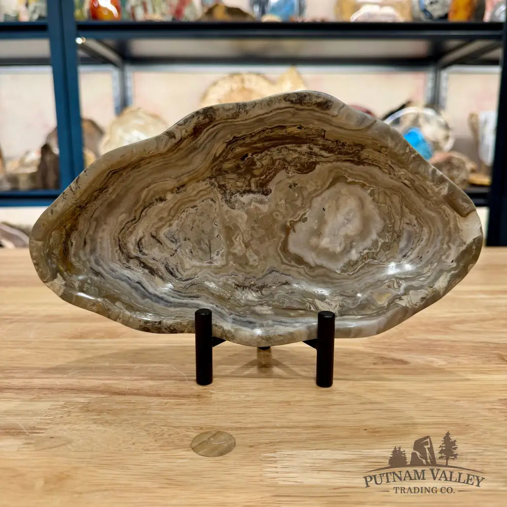 Gray Mexican Onyx Bowl 9.25’’ - Bowl