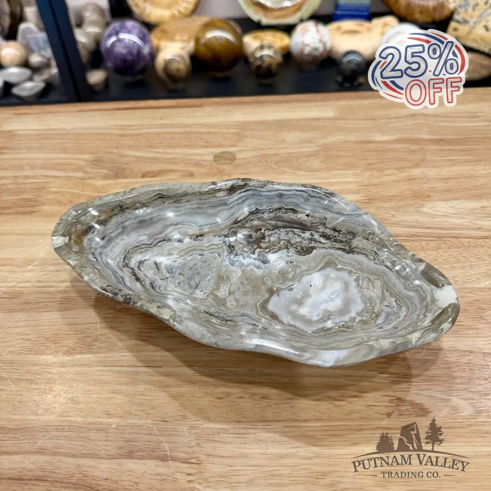 Gray Mexican Onyx Bowl 9.25’’ - Bowl