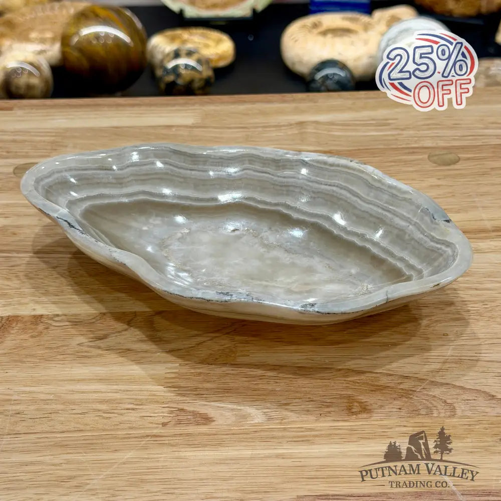 Gray Mexican Onyx Bowl 9.25’’ - Bowl