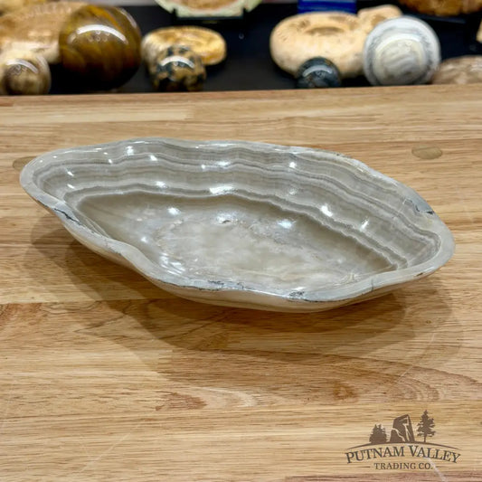 Gray Mexican Onyx Bowl 9.25’’ - Bowl