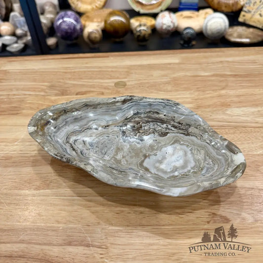 Gray Mexican Onyx Bowl 9.25’’ - Bowl