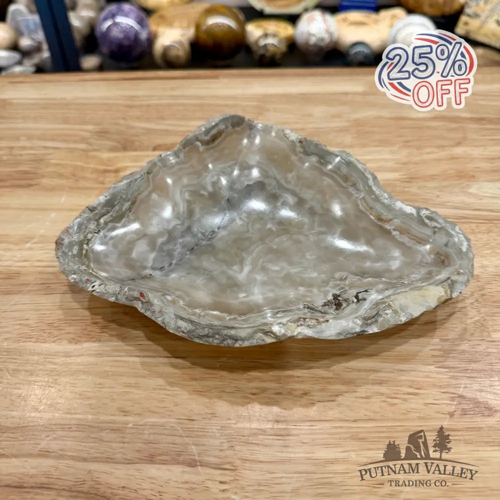 Gray Mexican Onyx Rustic Bowl 8.2’’ - Bowl