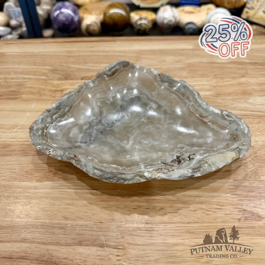 Gray Mexican Onyx Rustic Bowl 8.2’’ - Bowl