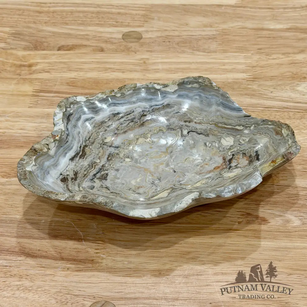 Gray Mexican Onyx Rustic Bowl 8’’ - Bowl