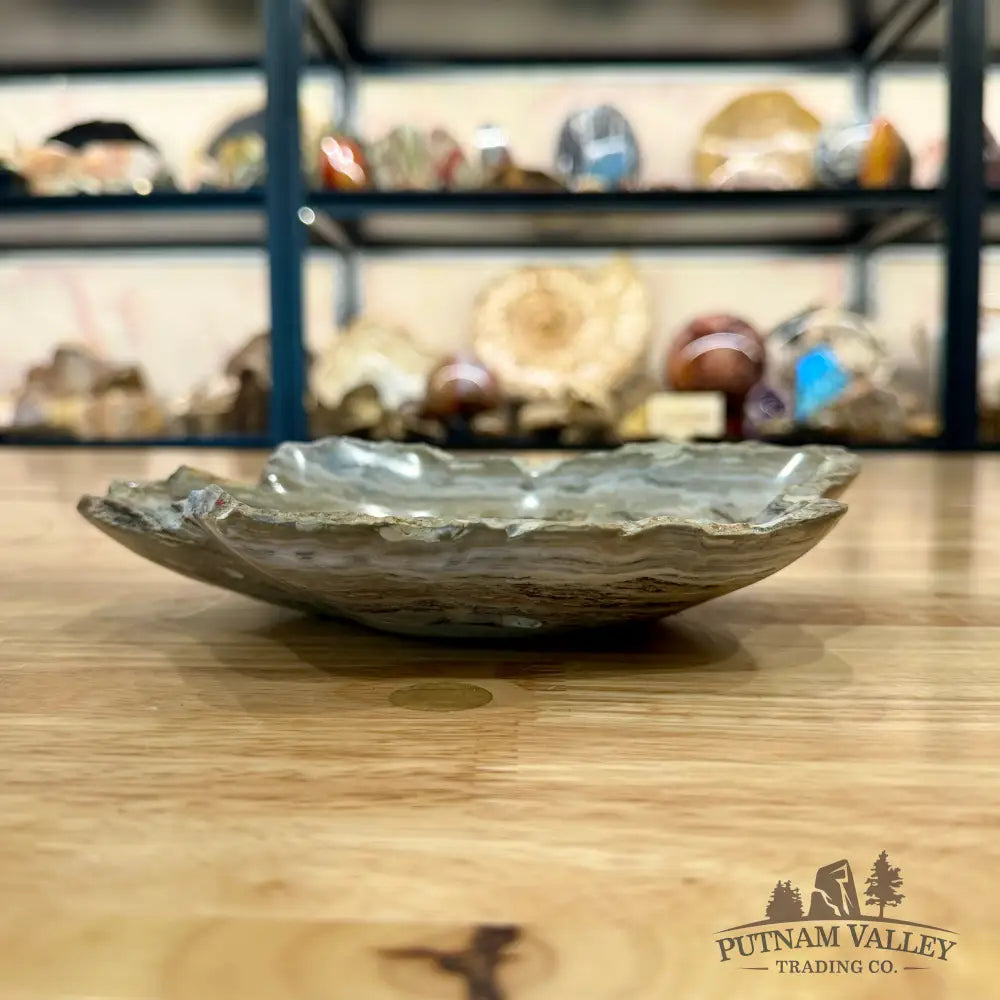 Gray Mexican Onyx Rustic Bowl 8’’ - Bowl