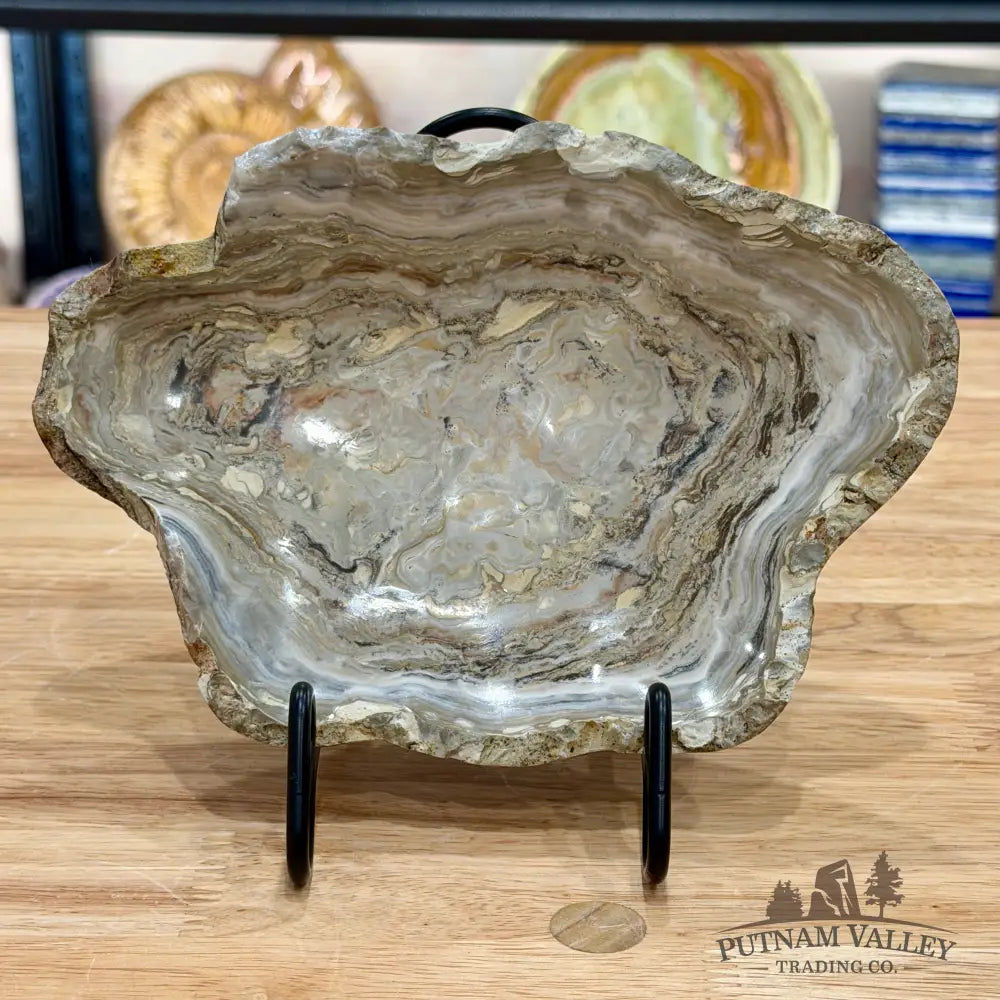 Gray Mexican Onyx Rustic Bowl 8’’ - Bowl