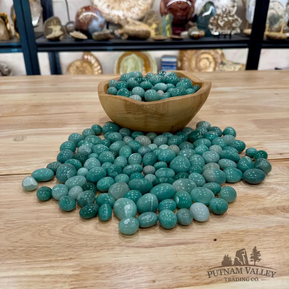 Tumbled Green Aventurine (½ lb) - Tumbled Stone