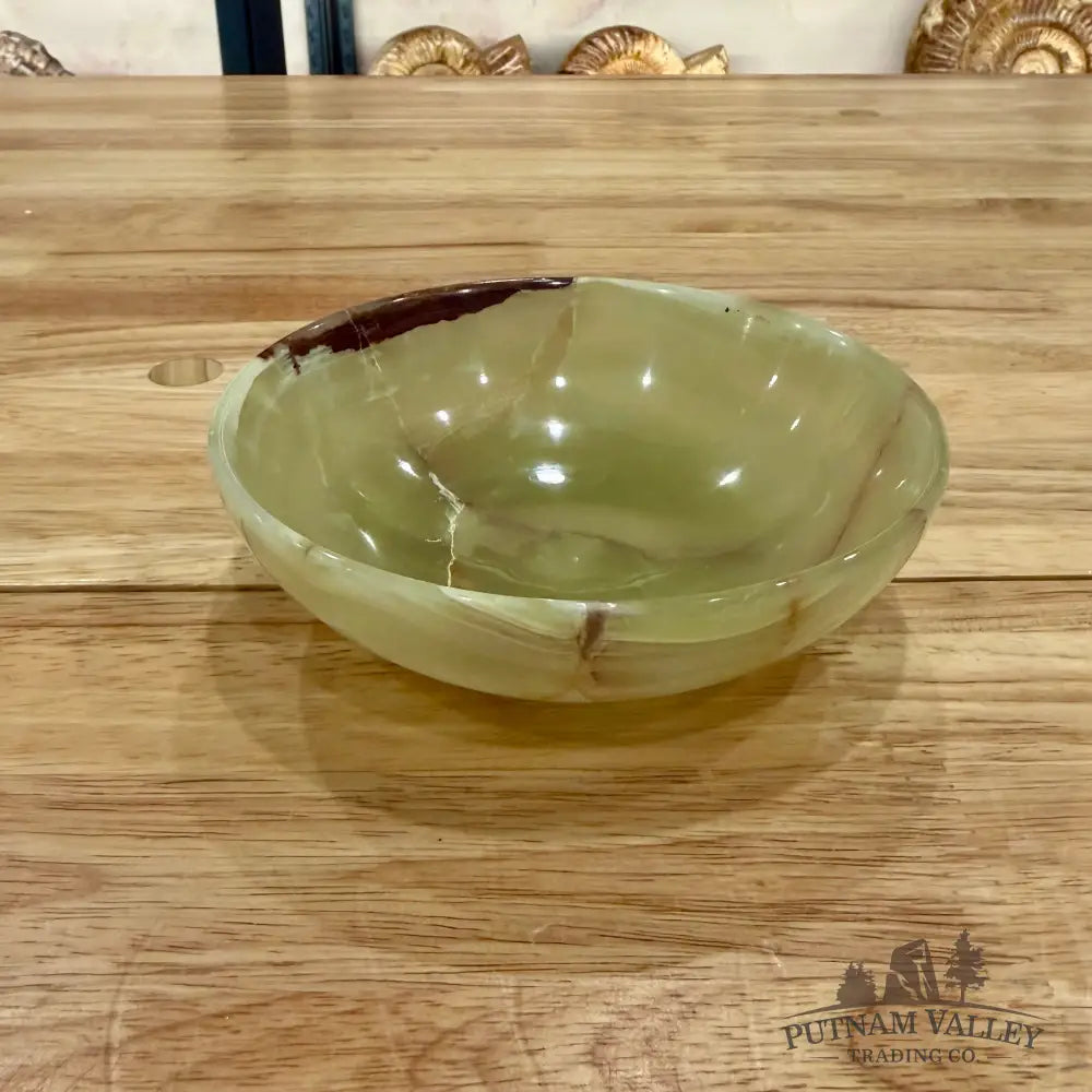 Green Banded Calcite Bowl 5’’ Bowl