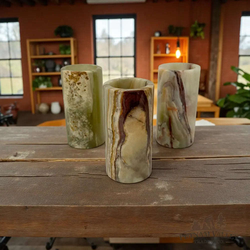 Green Banded Onyx Vase Vase