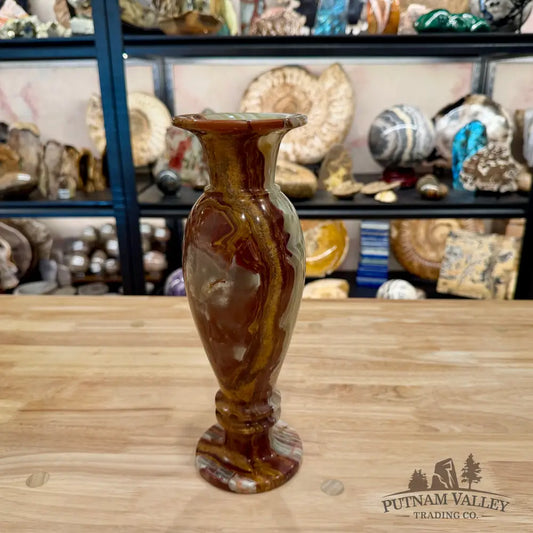 Green Banded Calcite Vase 4 - Vase