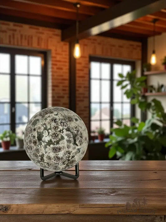 Green Flower Jasper Sphere Sphere