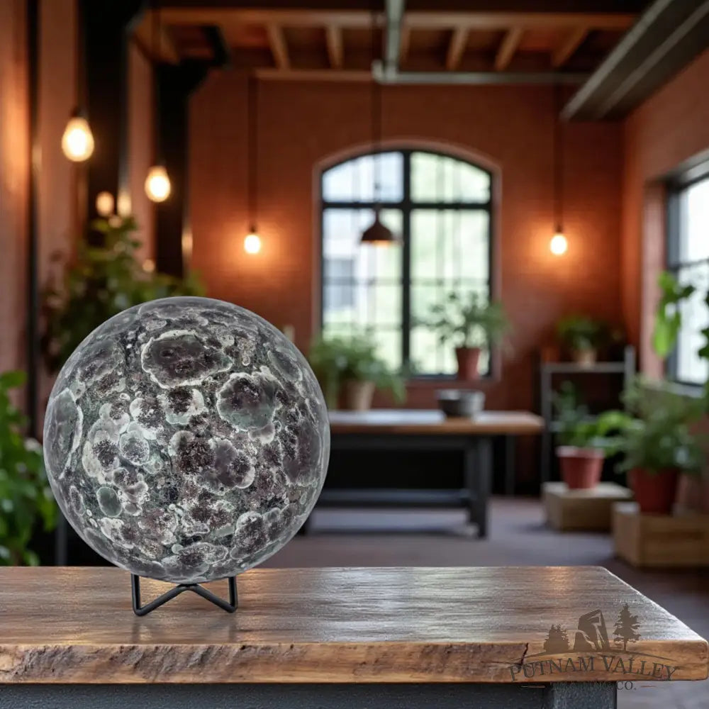 Green Flower Jasper Sphere Sphere