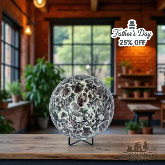 Green Flower Jasper Sphere 6" - Putnam Valley Trading Co.