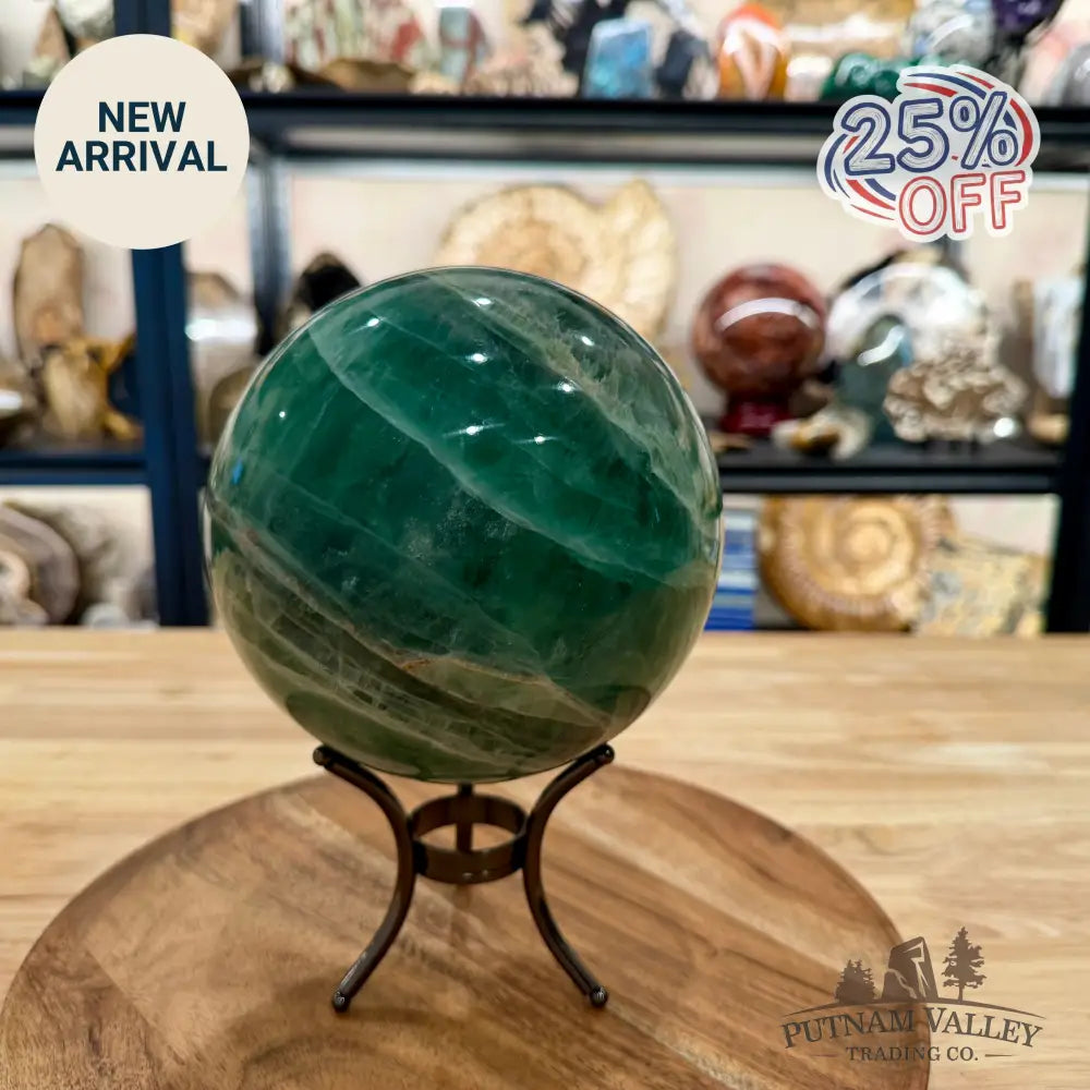 Green Fluorite Sphere 5.74’’ - Sphere