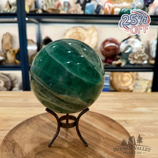 Green Fluorite Sphere 5.74’’ - Sphere