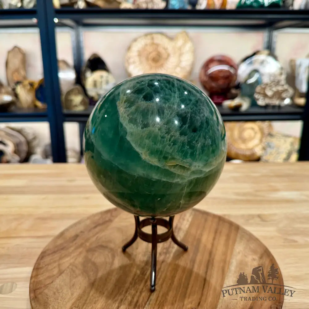 Green Fluorite Sphere 5.74’’ - Sphere