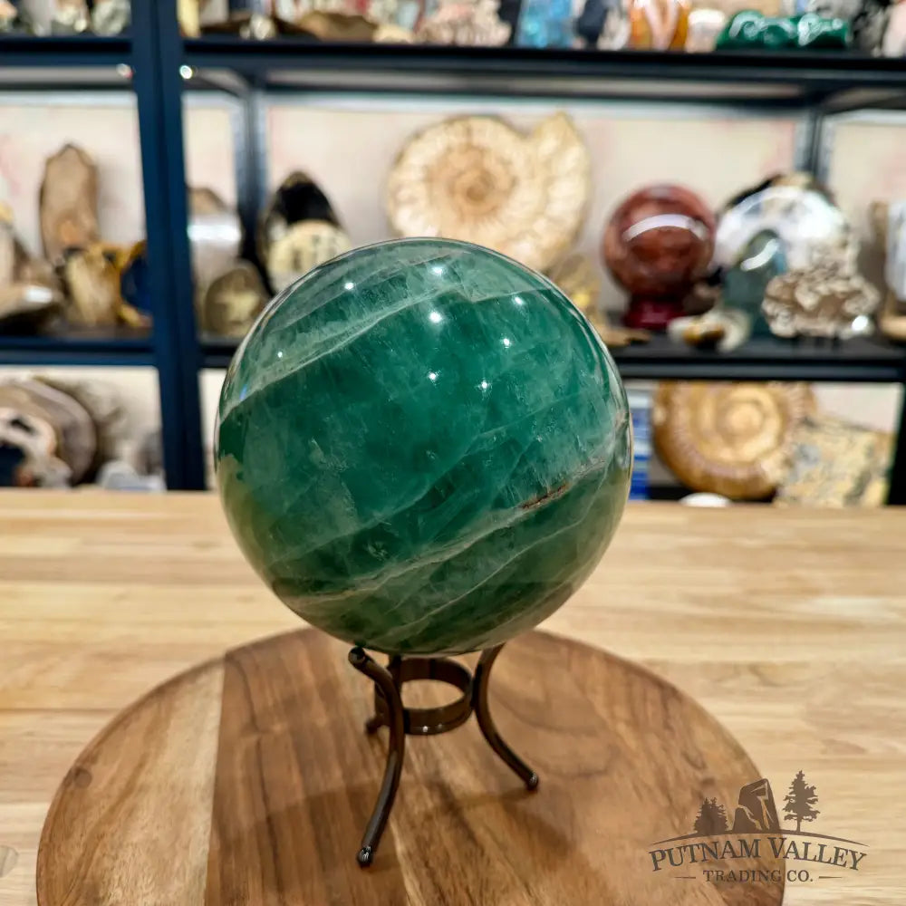Green Fluorite Sphere 5.74’’ - Sphere