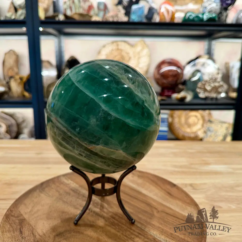 Green Fluorite Sphere 5.74’’ - Sphere