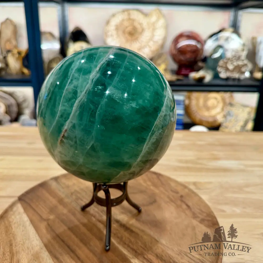 Green Fluorite Sphere 5.74’’ - Sphere