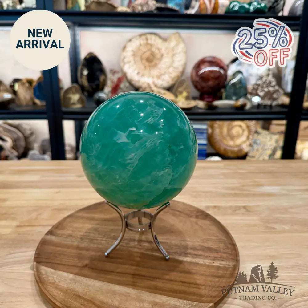 Green Fluorite Sphere 5.79’’ - Sphere