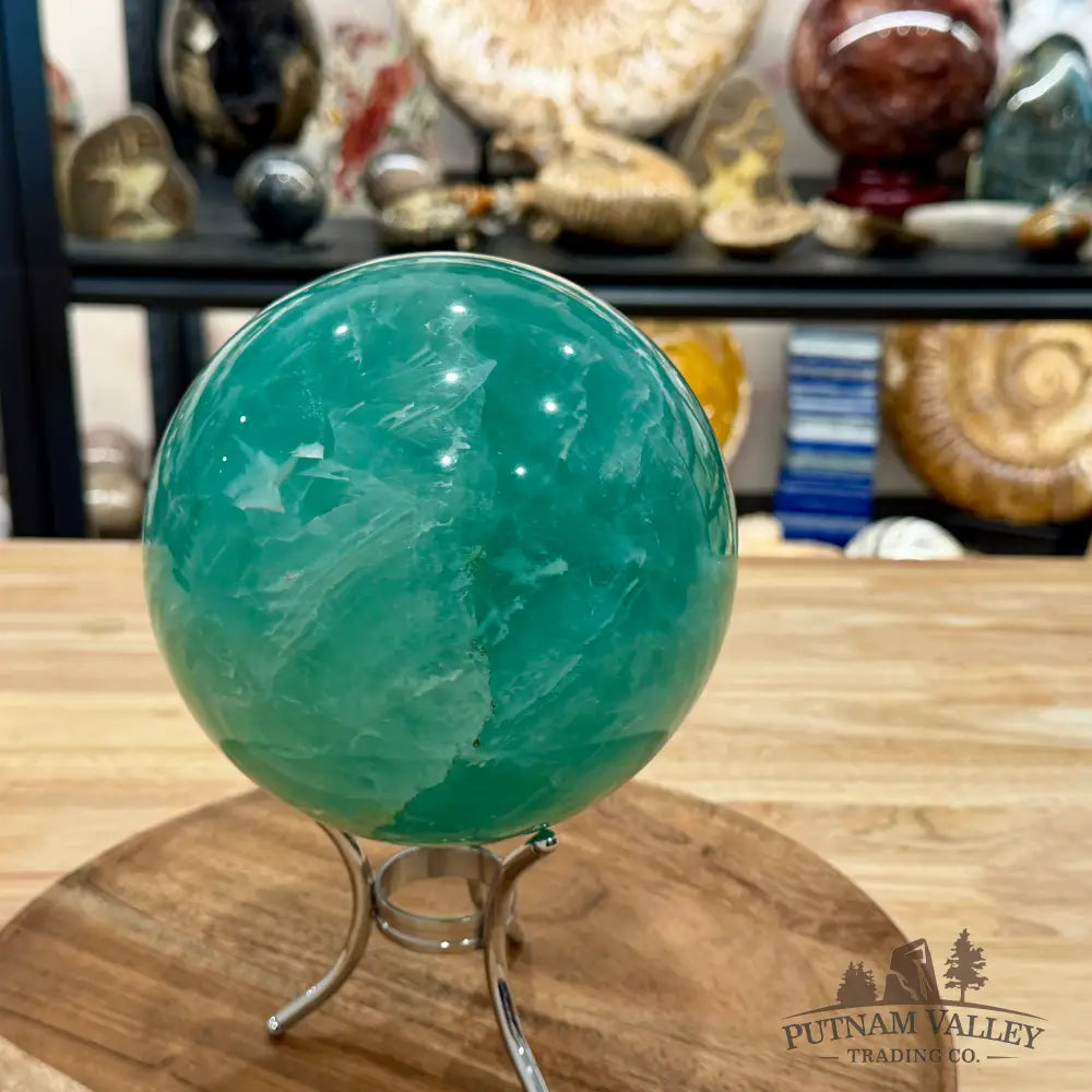 Green Fluorite Sphere 5.79’’ - Sphere