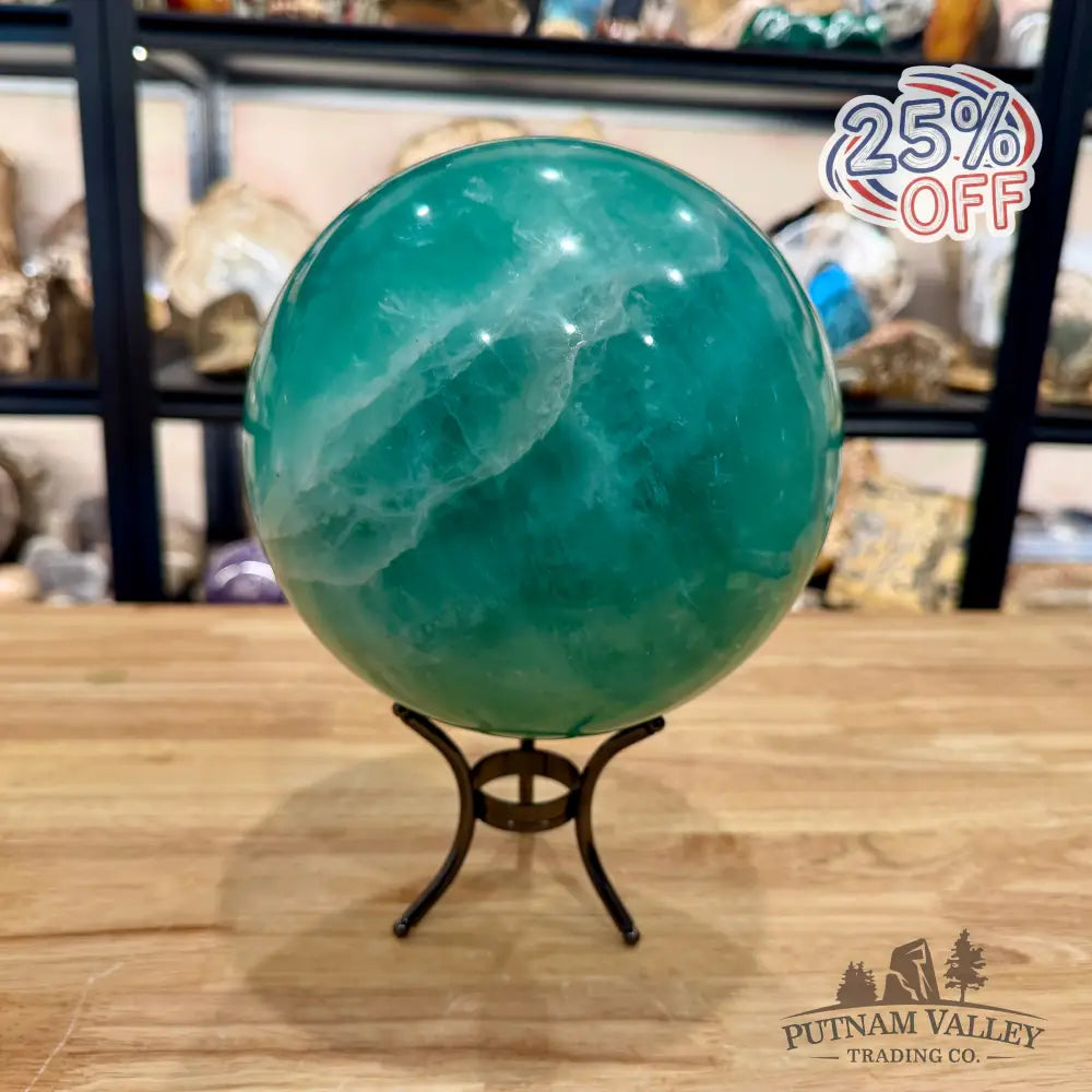 Green Fluorite Sphere 7.02’’ - Sphere