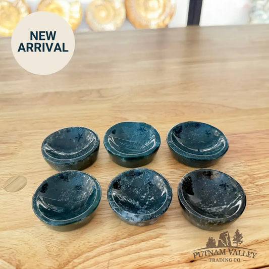 Green Moss Agate Mini Bowls 1.8 - 1.99’’ Bowl