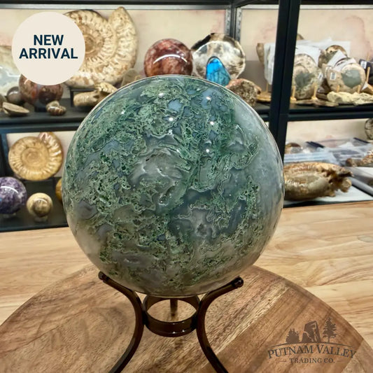 Green Moss Agate Sphere 4.89’’ - Sphere