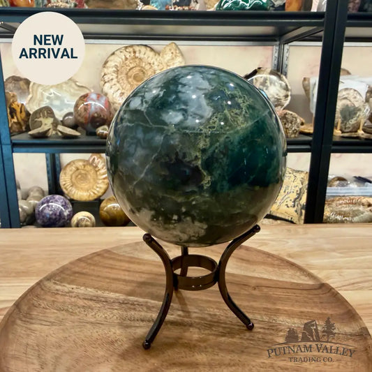 Green Moss Agate Sphere 4.9’’ - Sphere