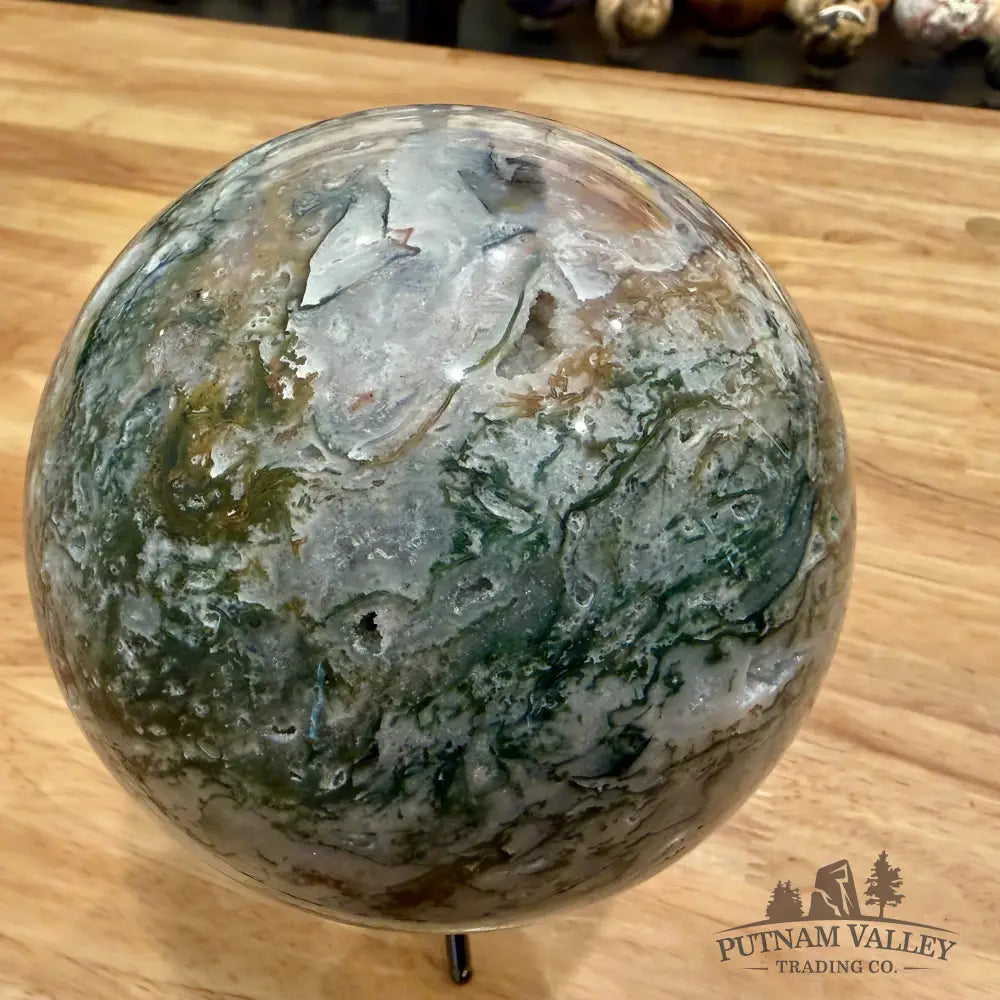 Green Moss Agate Sphere 5.1’’ - Sphere