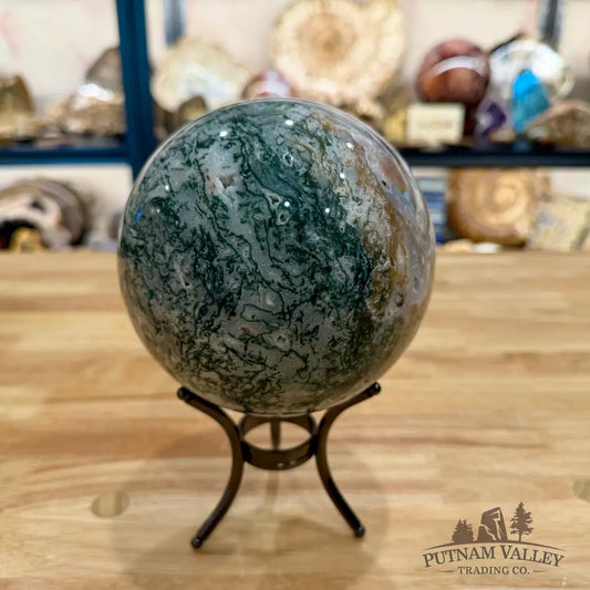 Green Moss Agate Sphere 5.1’’ - Sphere