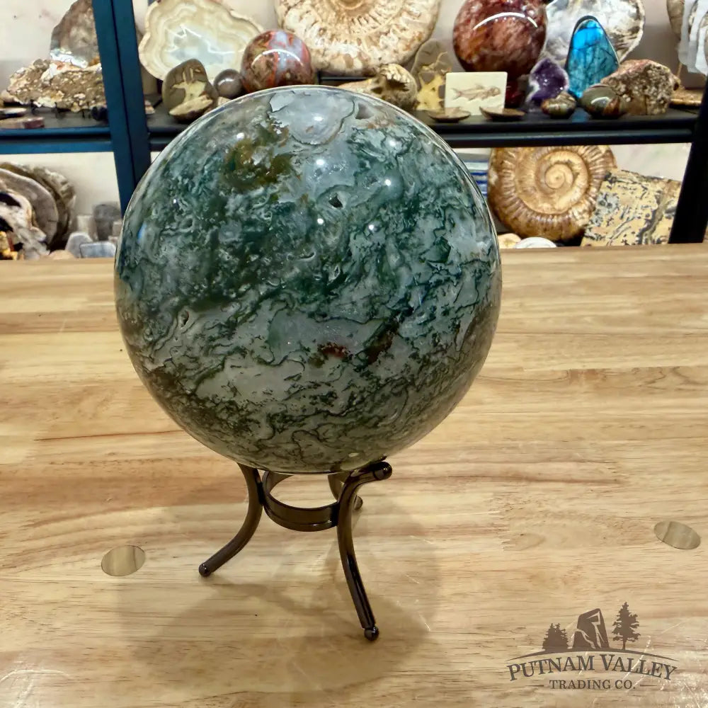 Green Moss Agate Sphere 5.1’’ - Sphere