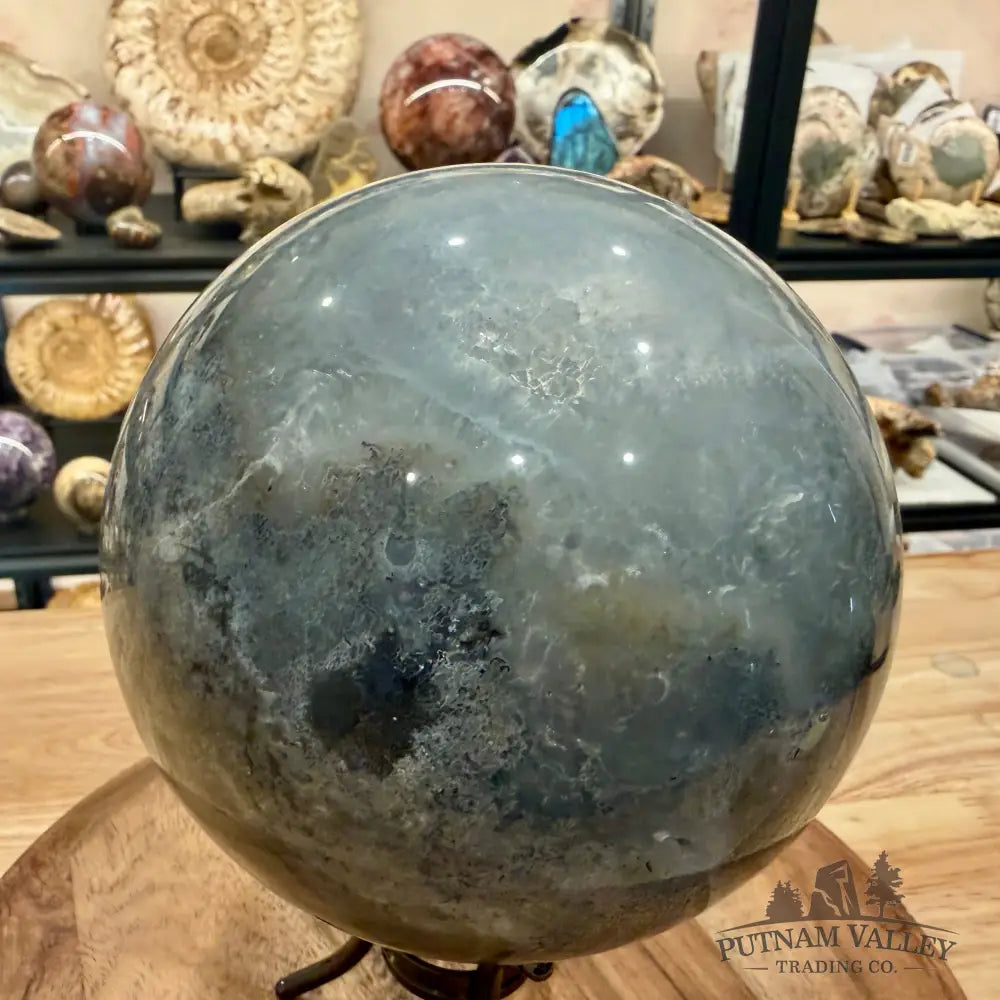 Green Moss Agate Sphere 5.78’’ - Sphere