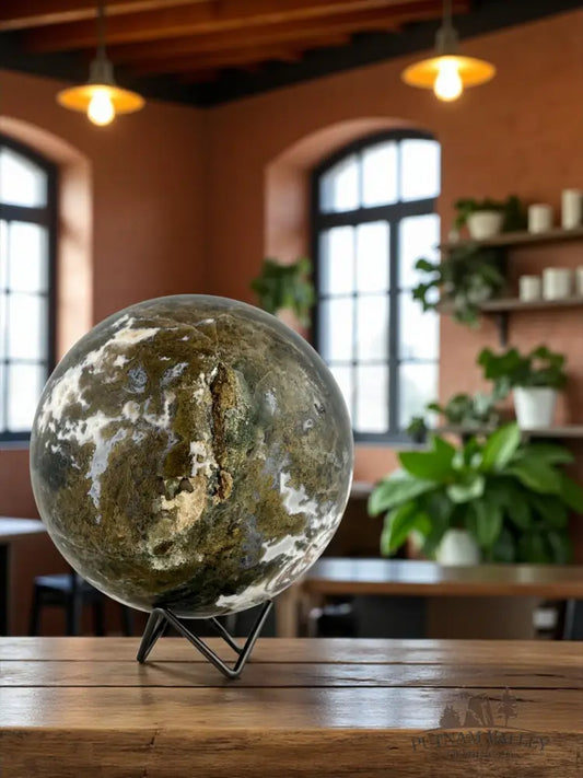 Moss Agate Sphere Specimen