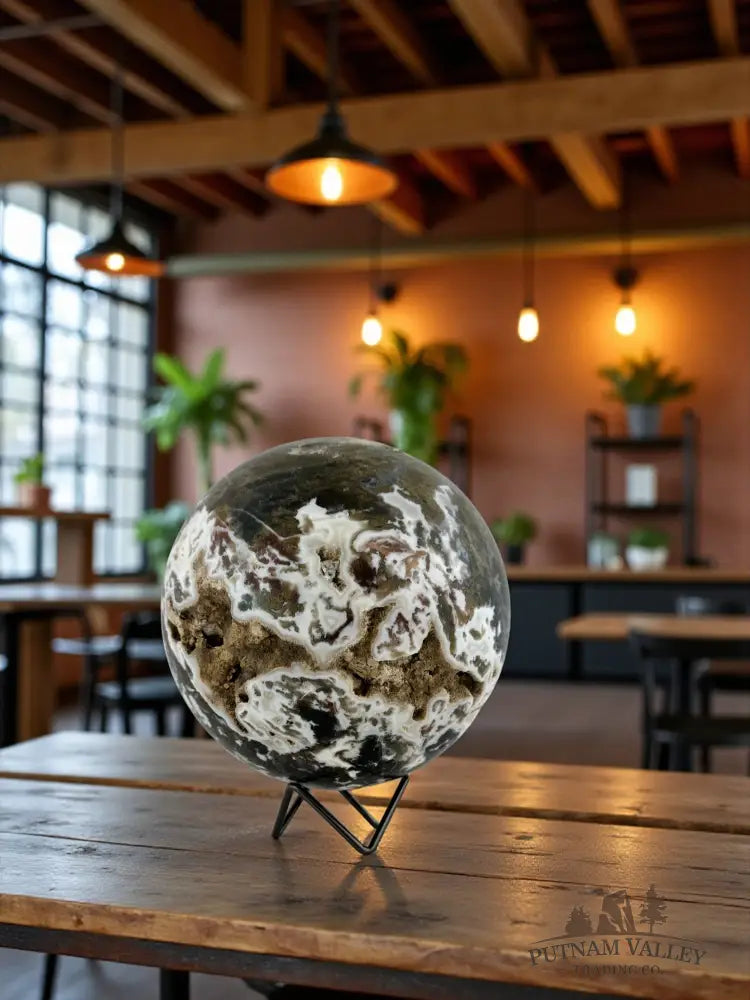 Moss Agate Sphere Specimen