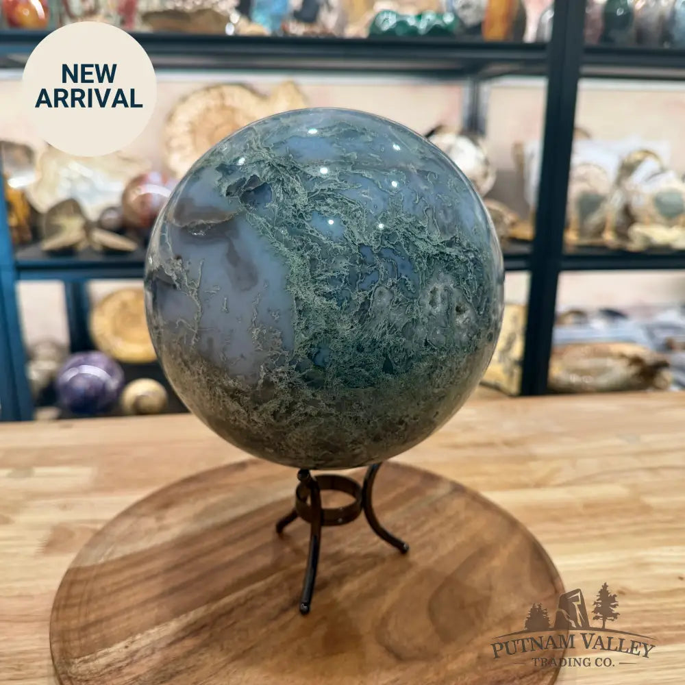 Green Moss Agate Sphere 6.96’’ - Sphere