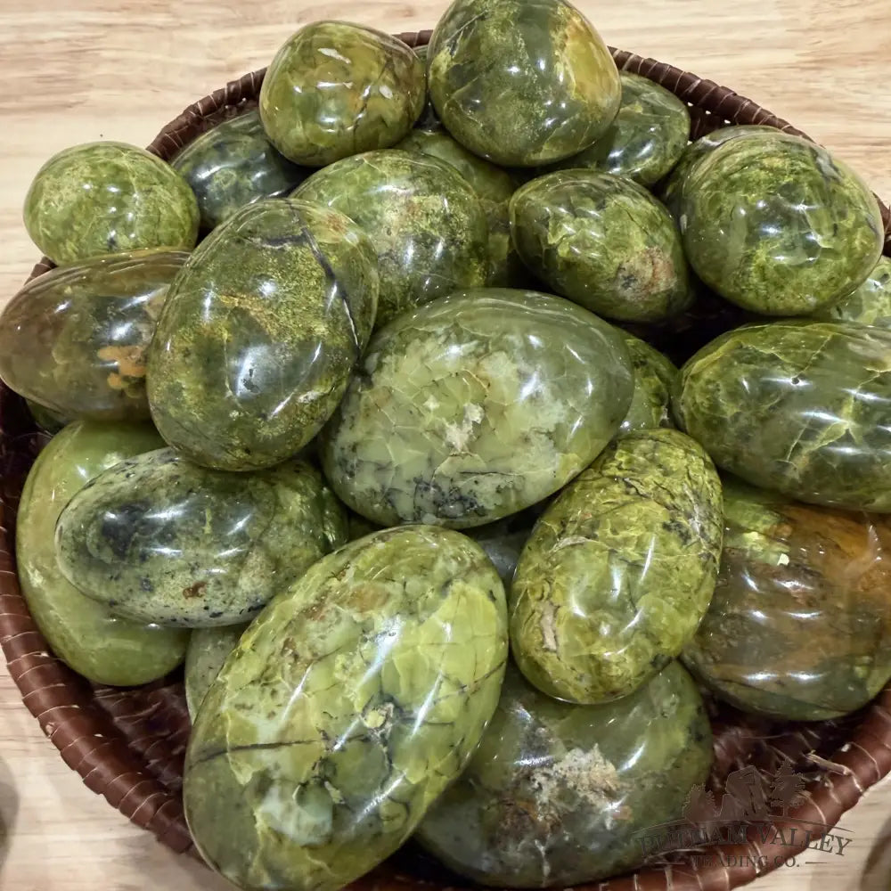 Green Opal Polished Stones (1 lb) - Tumbled Stone