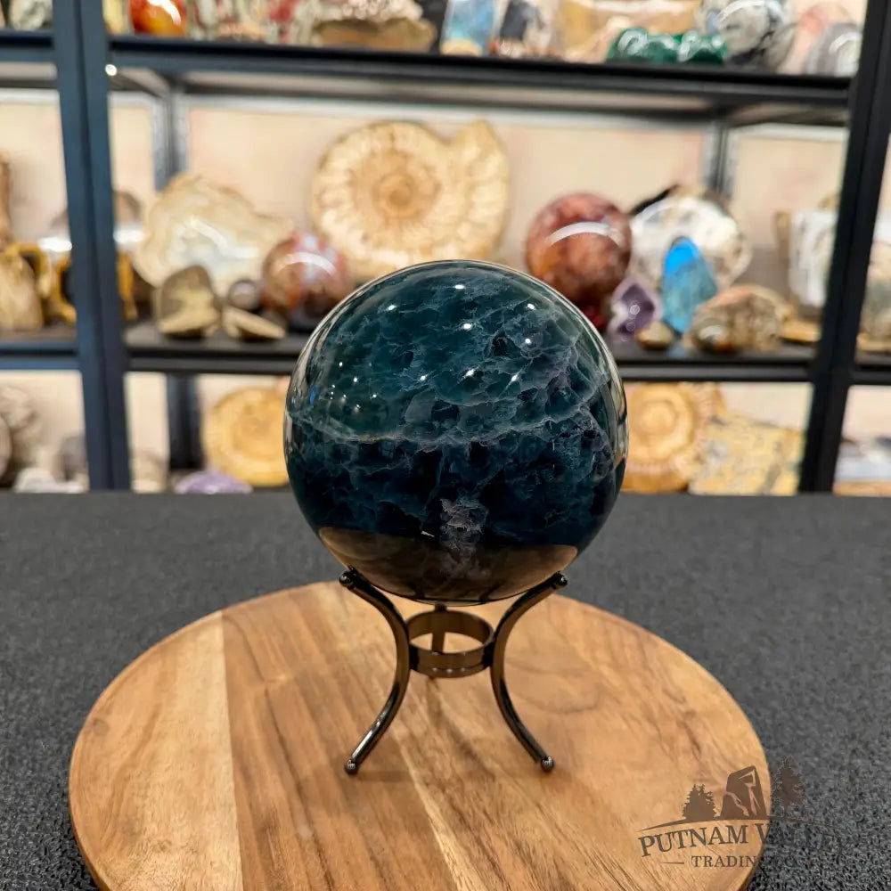 Green Rainbow Fluorite Sphere 5.10’’ - Sphere