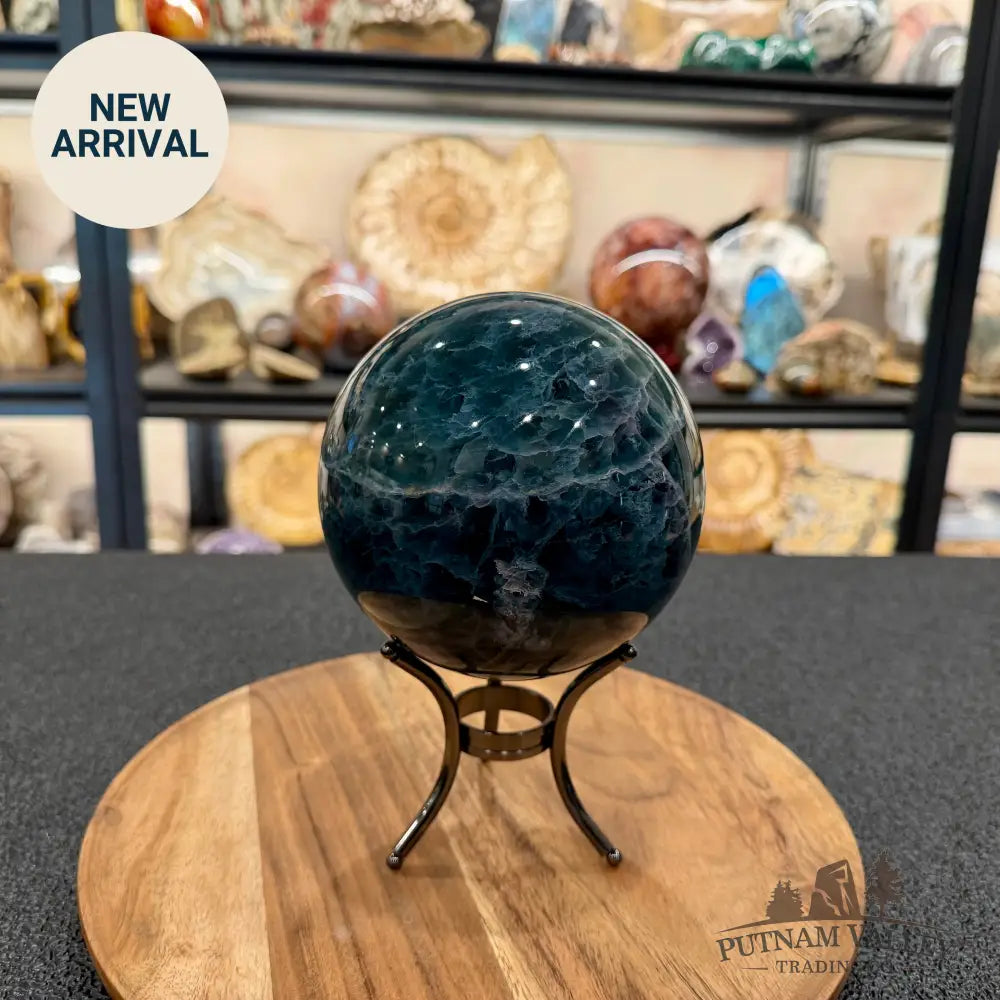 Green Rainbow Fluorite Sphere 5.10’’ - Sphere