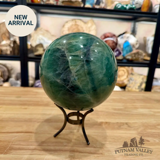 Green Rainbow Fluorite Sphere 6.25’’ - Sphere