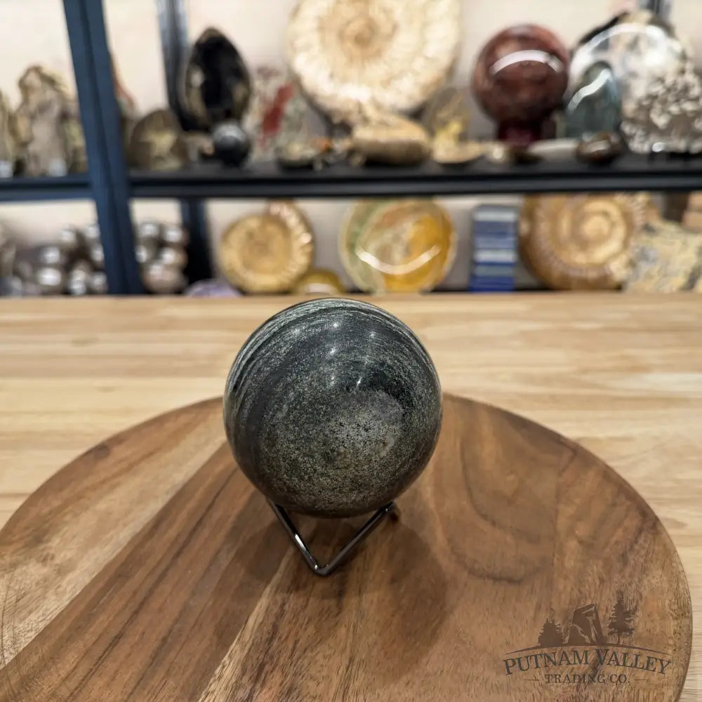 Green Zebra Jasper Sphere 3.42’’ | South Africa - Sphere